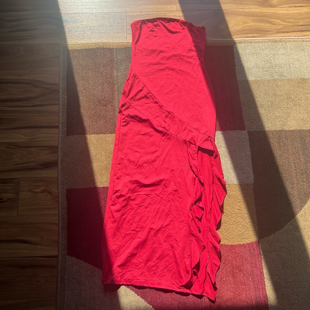 Elegant Red Women's Skirt